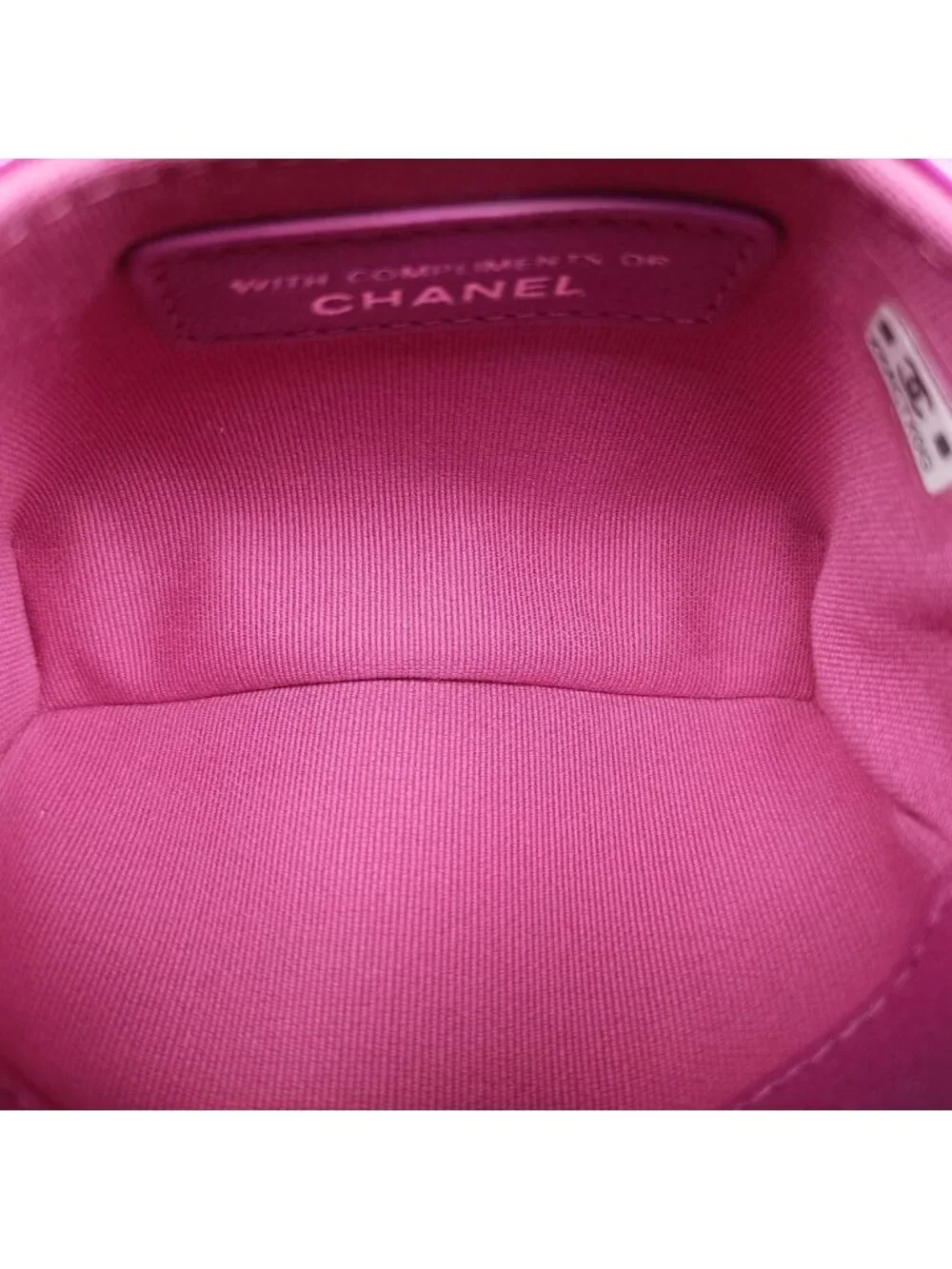 Chanel Quilted CC Logo Years Rose Red Patent